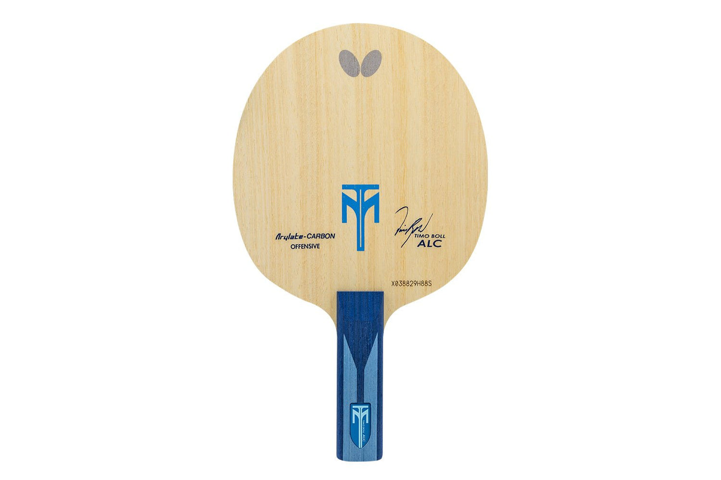 BUTTERFLY Timo Boll ALC Tischtennisschläger mit geradem Griff, isoliert vor weißem Hintergrund